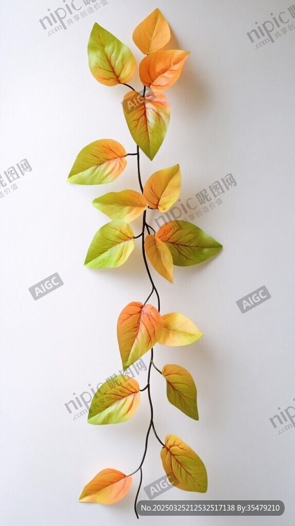 秋日藤蔓仿真葉裝飾