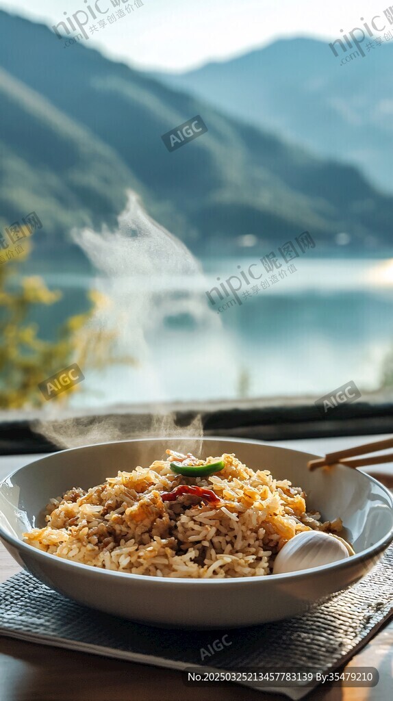 湖畔飄香炒飯 美景佐餐