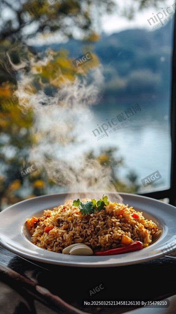 湖畔飄香的美味特色炒飯