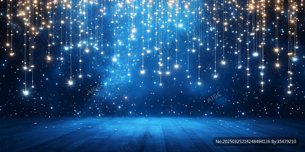 夢幻星空背景閃爍光斑