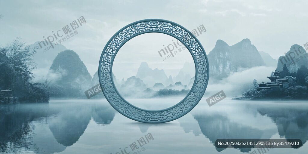 中式山水間的玉環景致