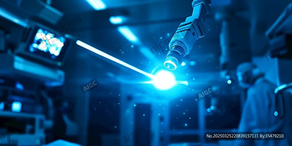 激光焊接機器人工作瞬間