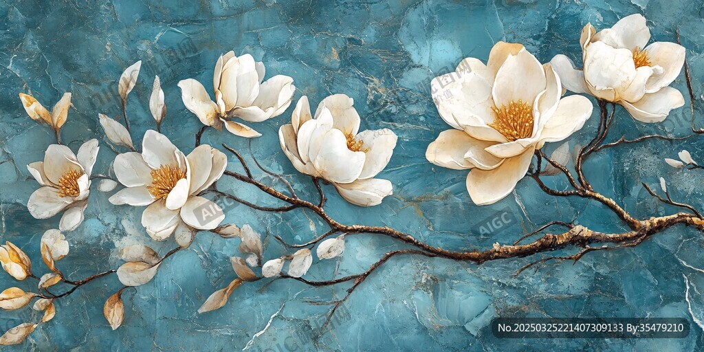 玉蘭花枝圖