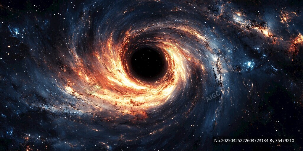 神秘黑洞的宇宙壯麗景觀