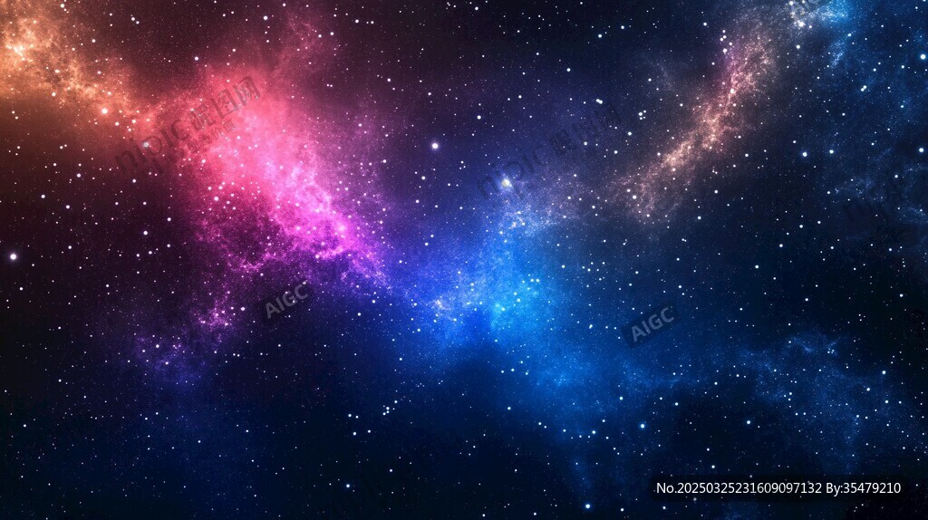 夢幻絢麗的宇宙星空景象
