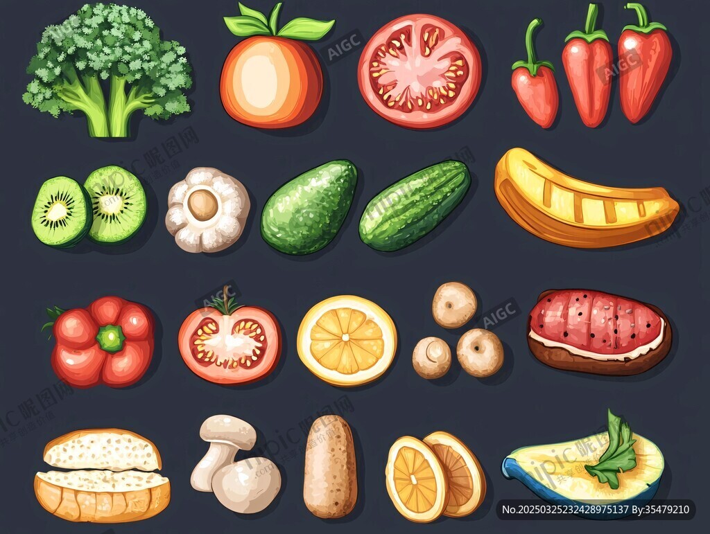 多彩新鮮食材大集合