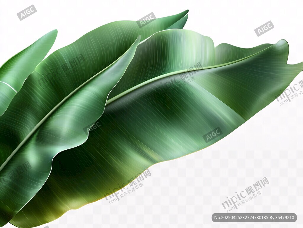 翠綠芭蕉葉 清新自然風