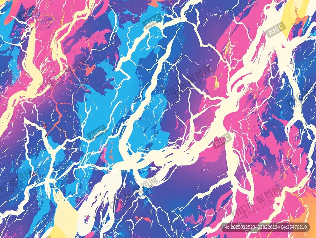 炫彩閃電抽象圖案背景