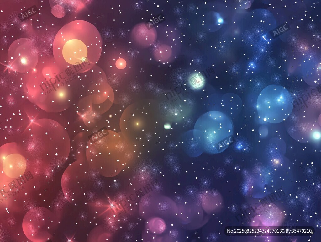 夢幻星空光斑背景圖