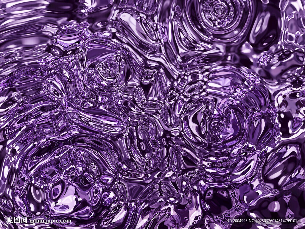 紫色流體畫