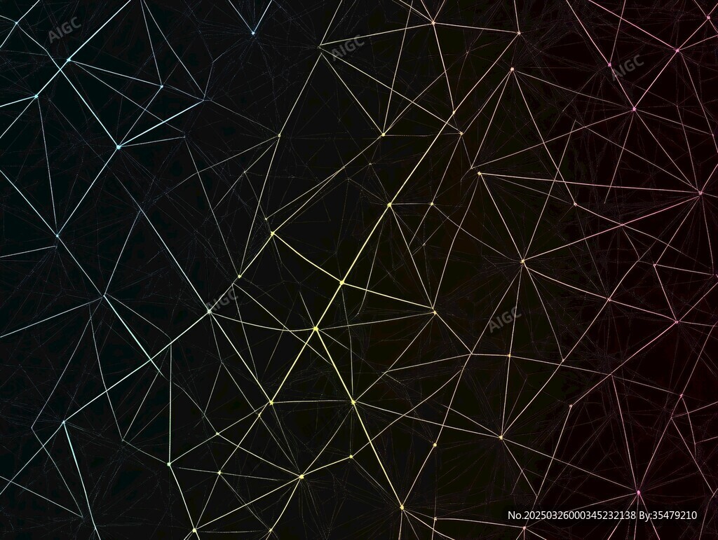 科技感幾何線條抽象背景圖