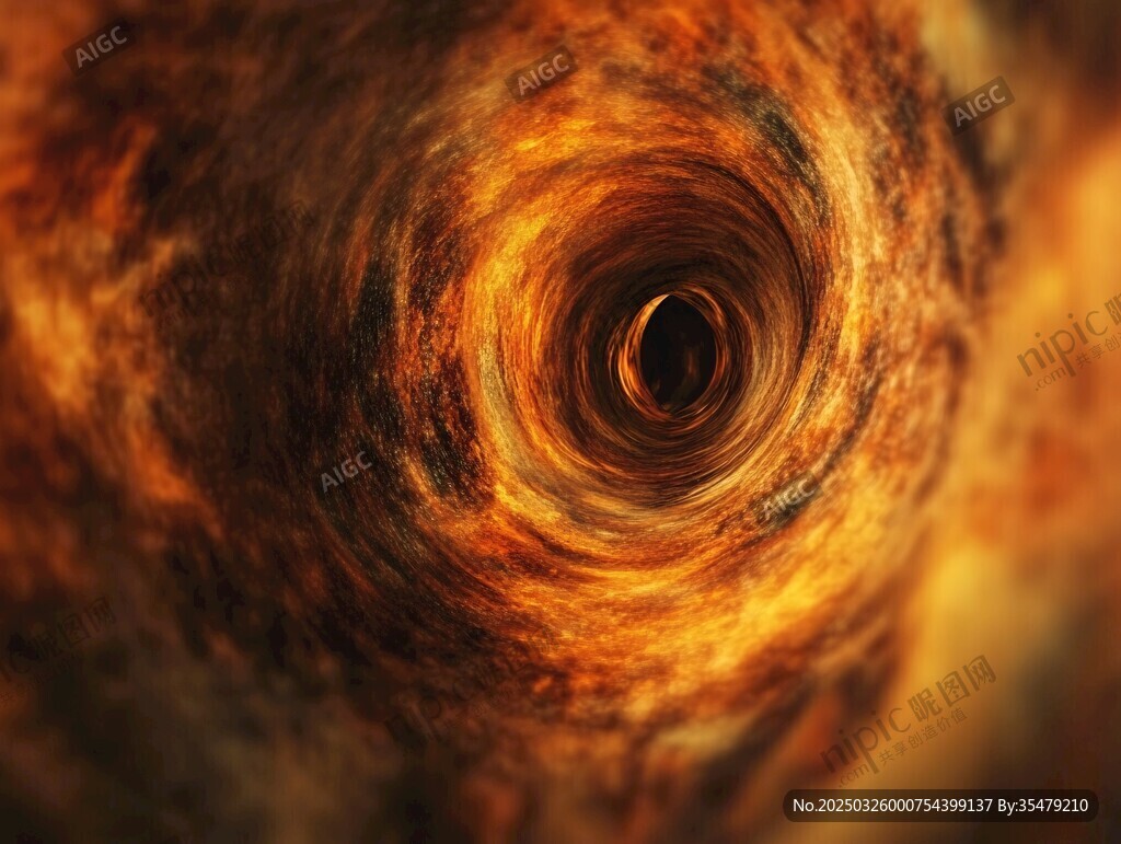 宇宙黑洞漩渦奇幻景象