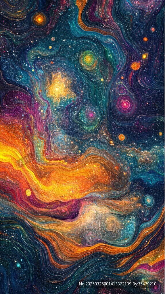 夢幻絢麗的宇宙星云景象