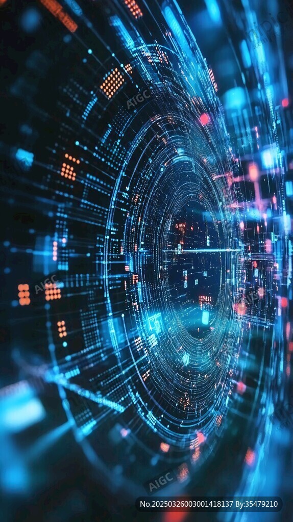 科技感數(shù)字宇宙視覺圖景