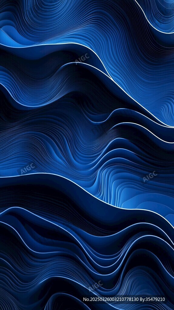 藍(lán)色動感波浪紋理背景