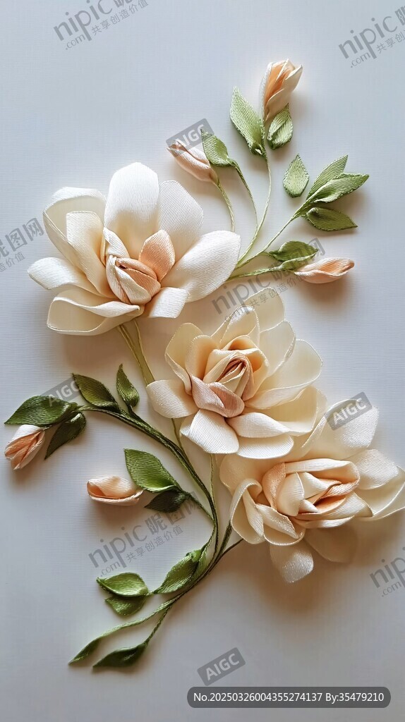 手工立體花卉裝飾精美作品