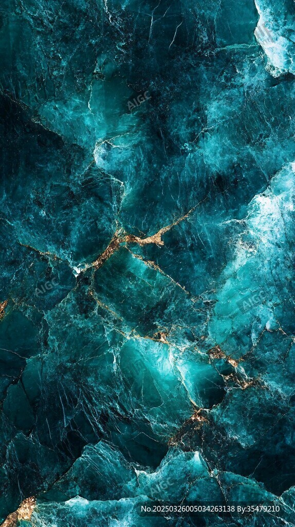 深邃藍綠寶石紋理背景