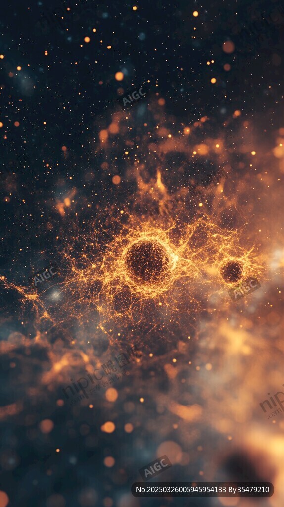宇宙星云絢麗光影奇觀