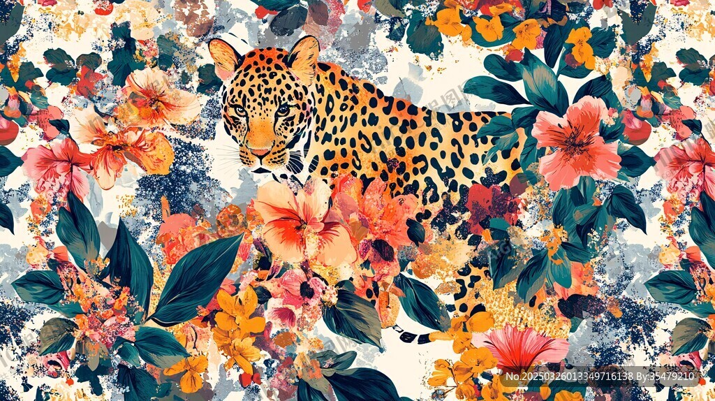 豹隱繁花間