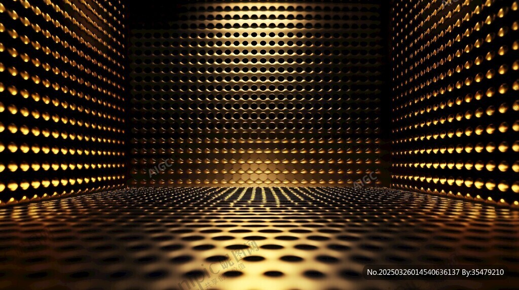 金色孔洞科幻空間背景