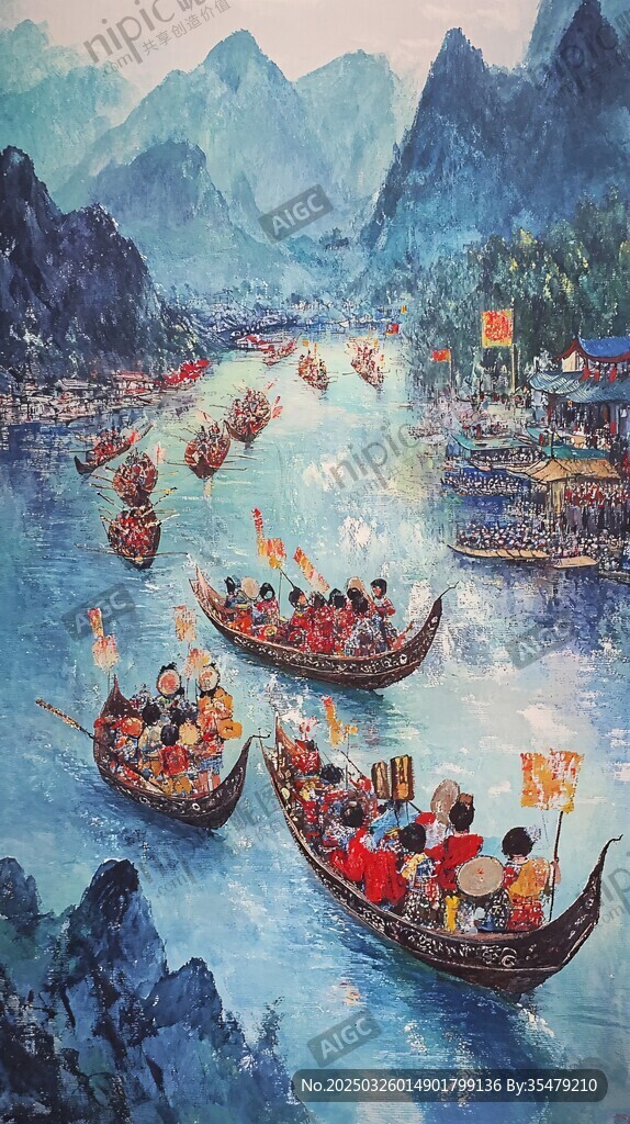 漓江龍舟競渡熱鬧景象