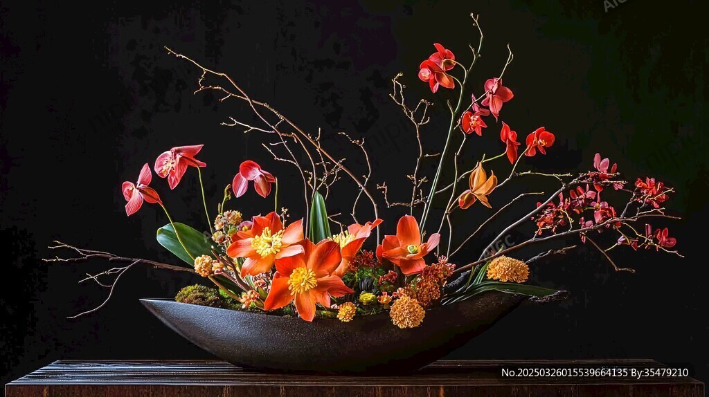 中式雅致插花藝術(shù)展示