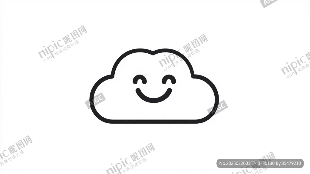 微笑云朵圖標