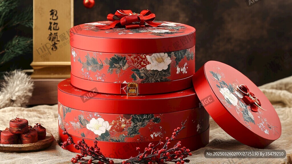 中式紅盒 精致典雅禮盒裝