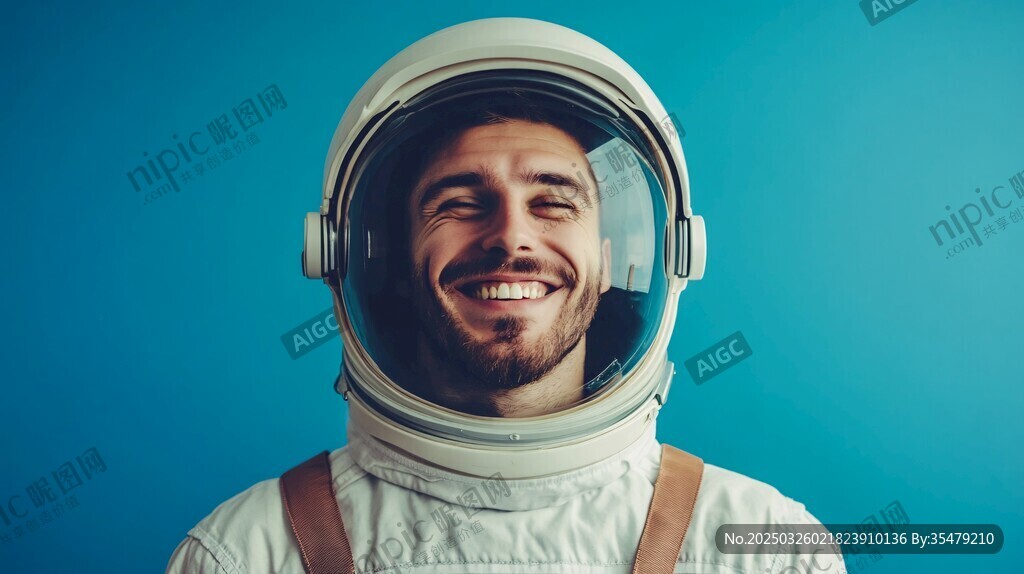 微笑宇航員的太空風采