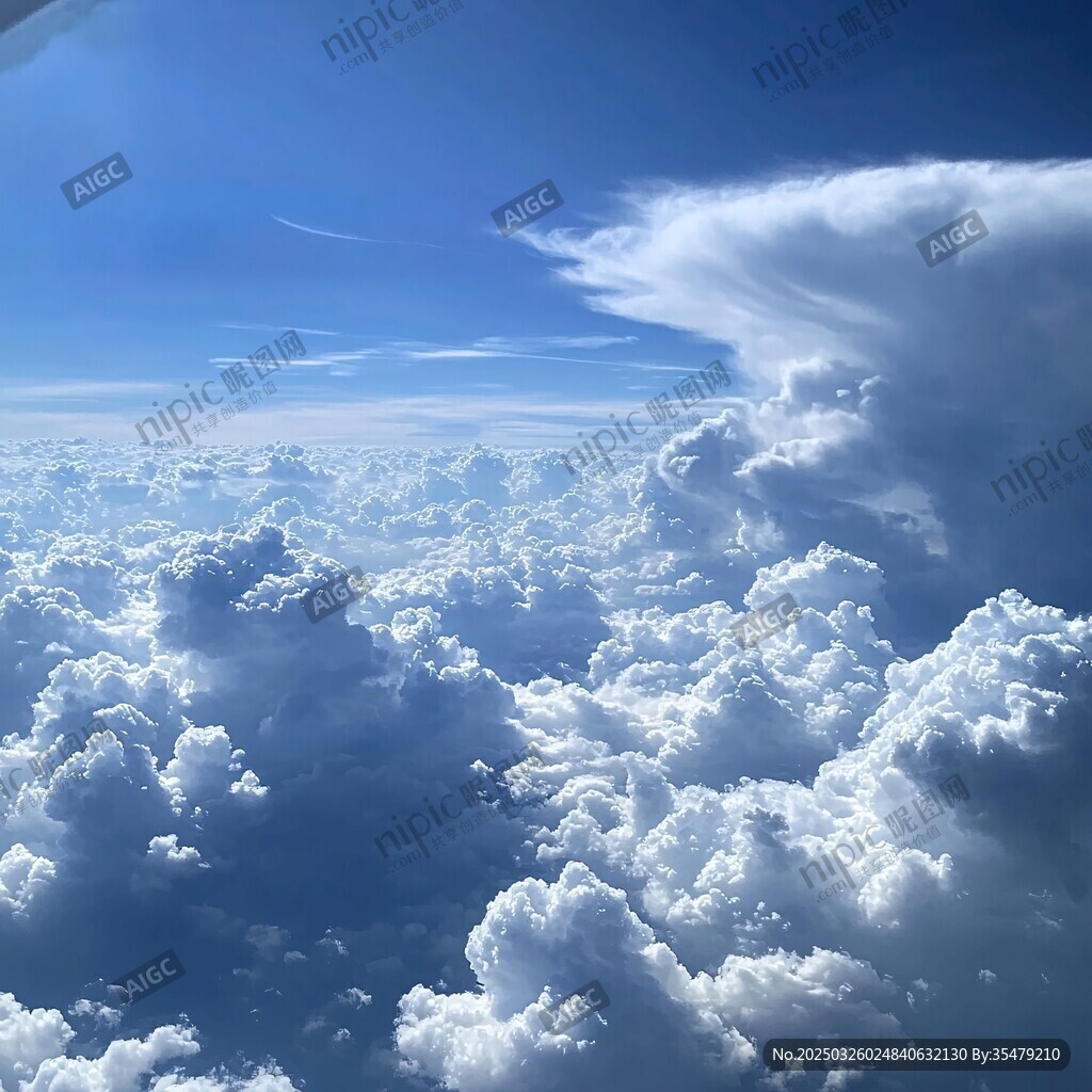 高空云海壯麗景象