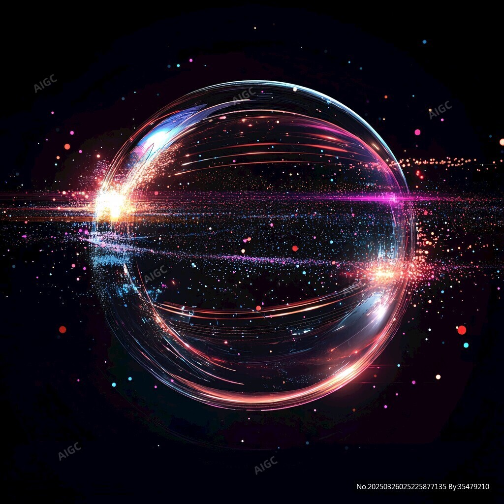 夢幻炫彩宇宙能量球體