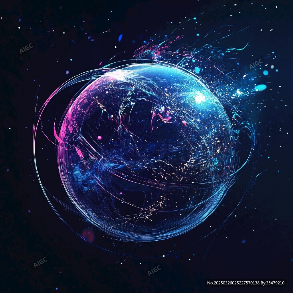夢幻宇宙中的炫彩星球