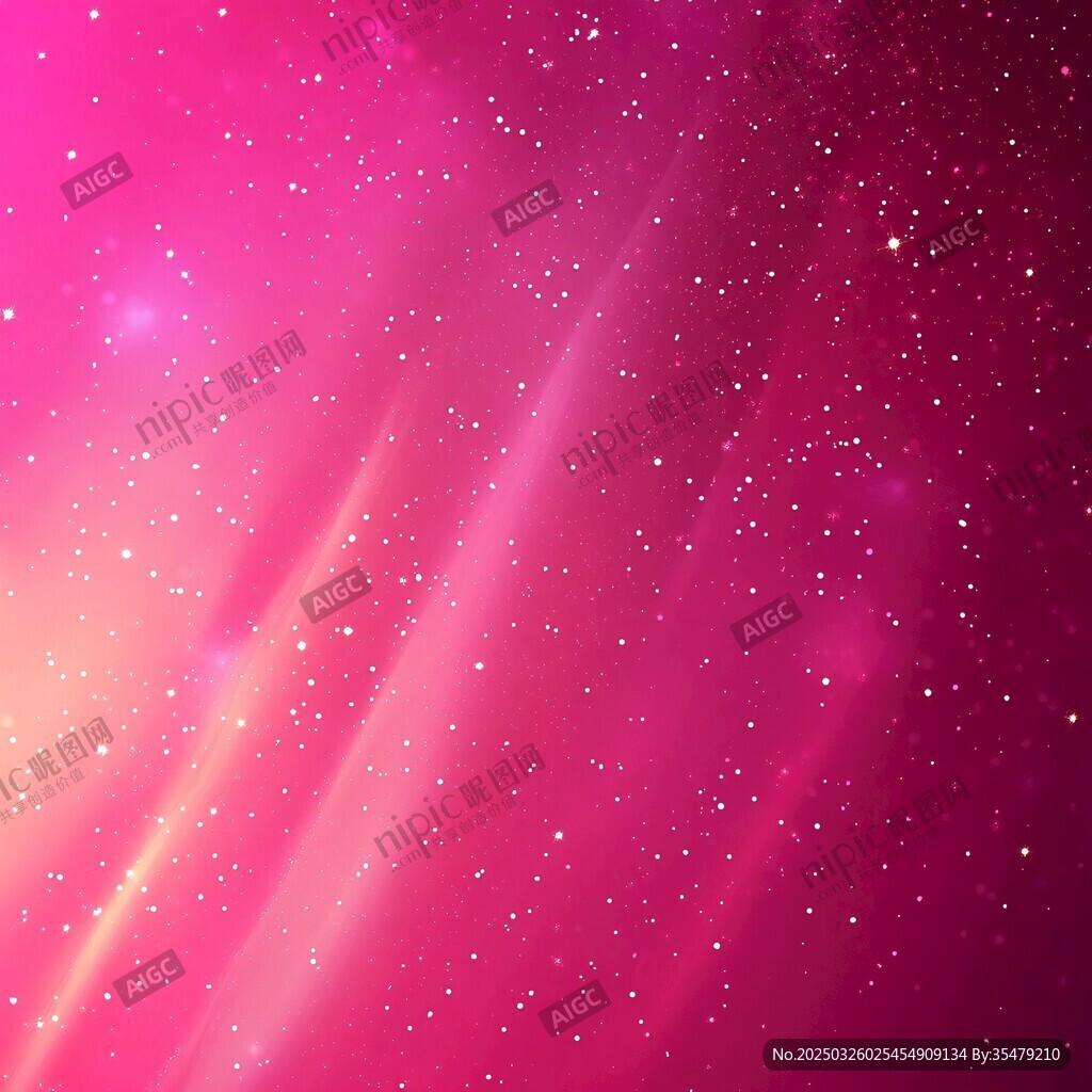 夢幻粉色星空背景圖
