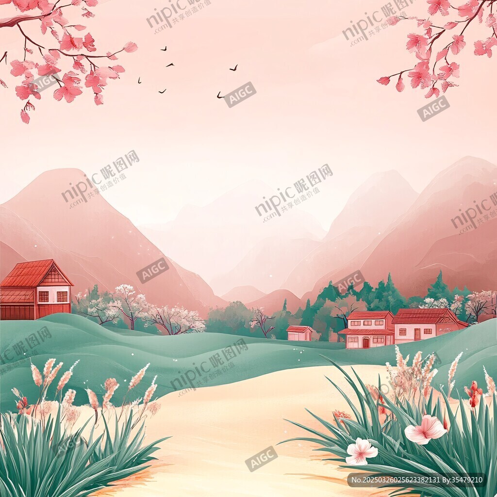 春日山村美景圖
