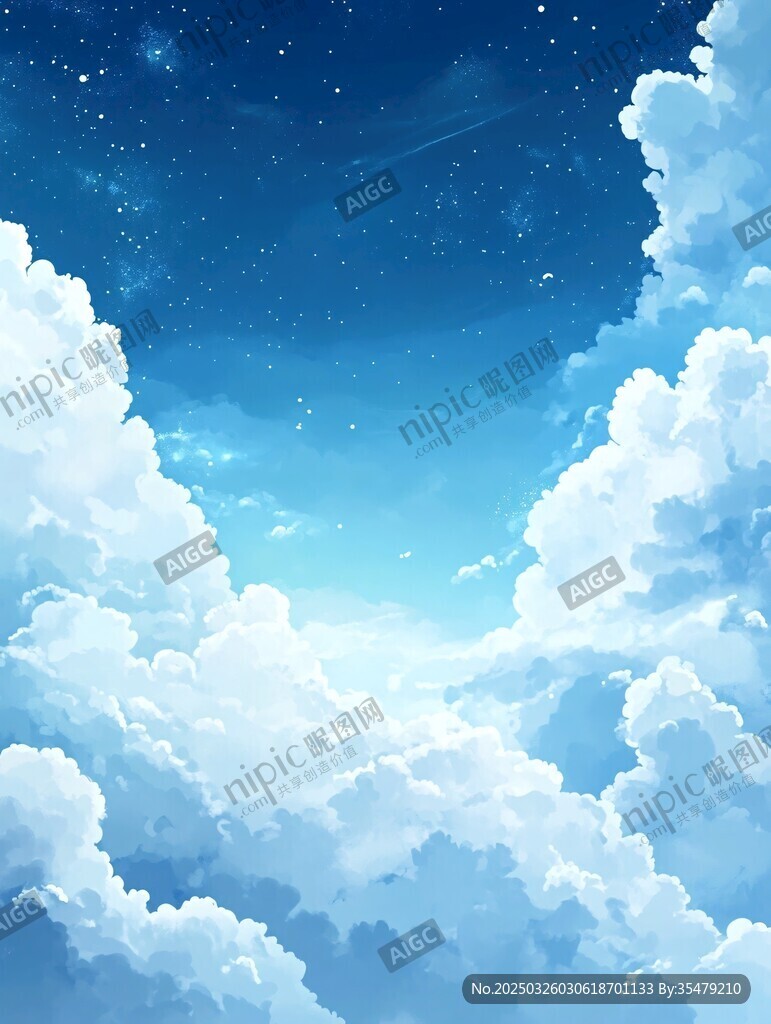 夢幻星空下的云海奇觀