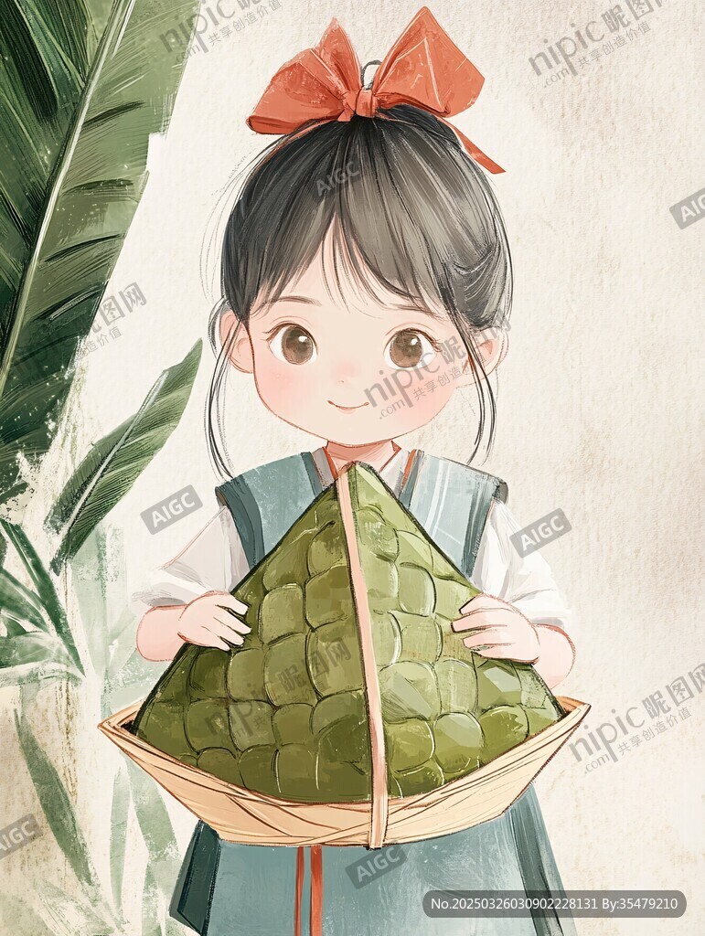持粽少女