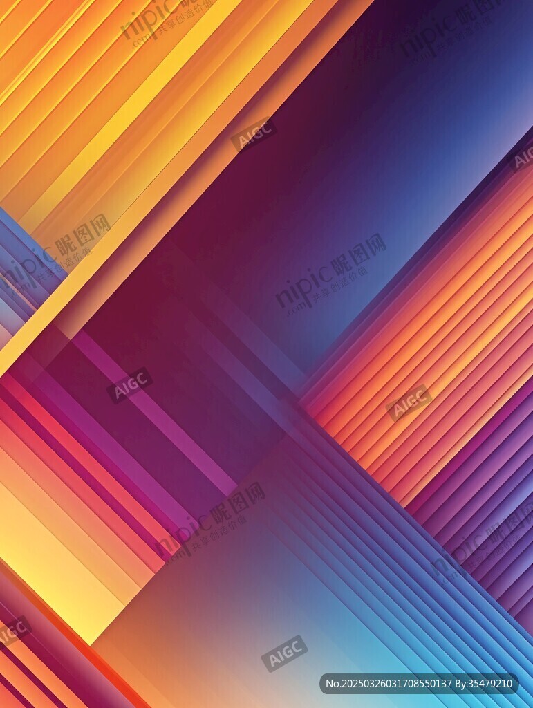 炫彩幾何線條抽象背景圖