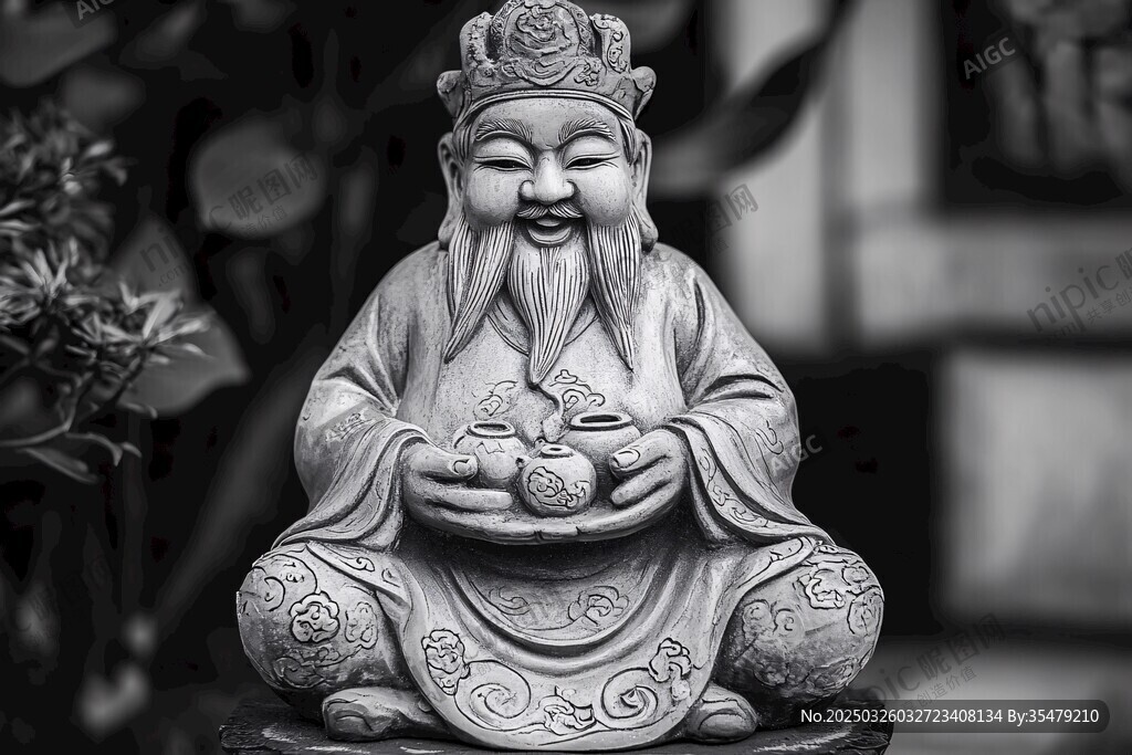 招財福神擺件