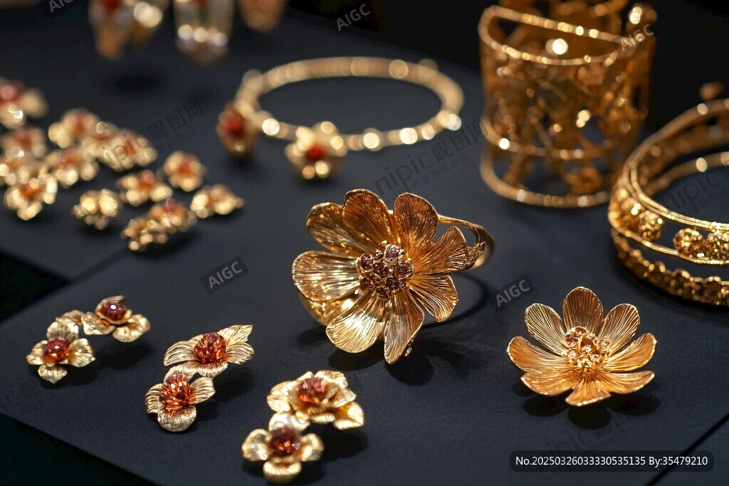 精美金飾展示