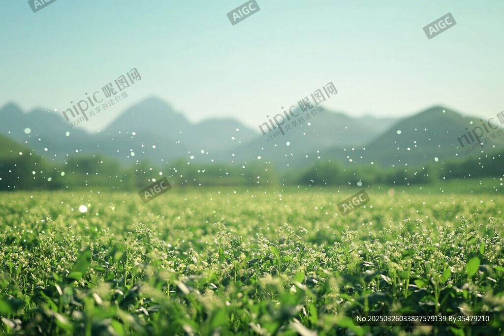 綠野青山間的清新自然景