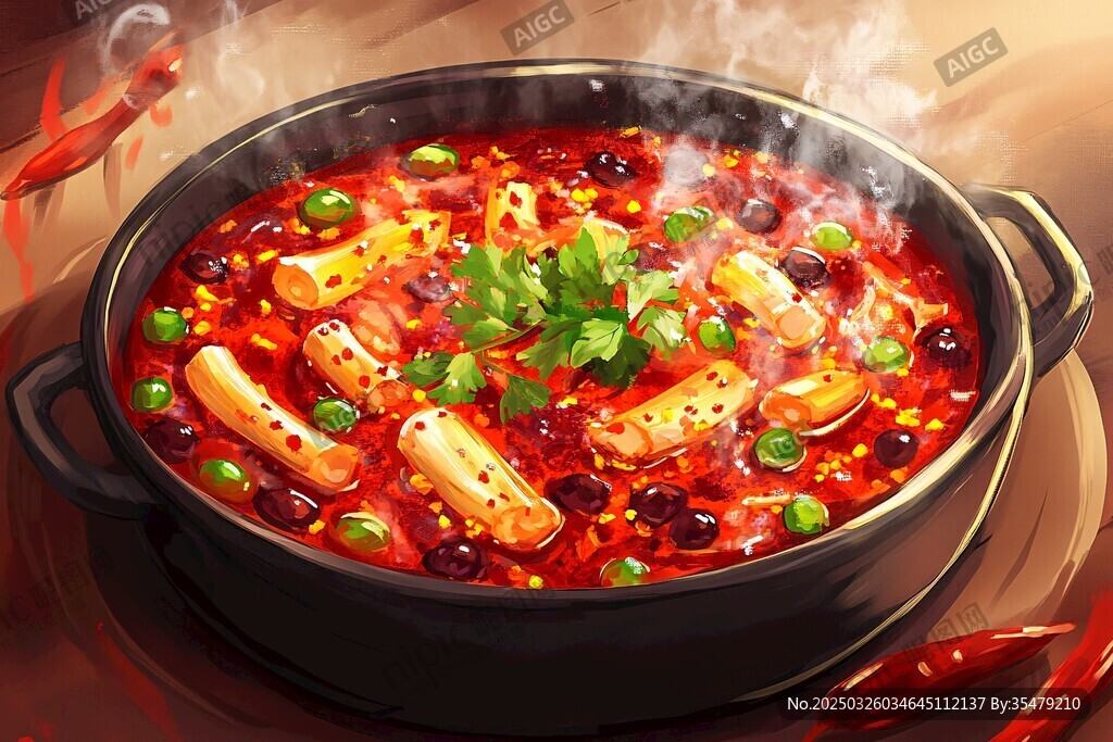麻辣鮮香的誘人火鍋料理