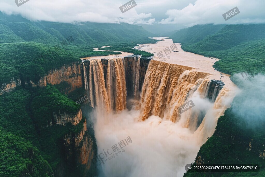 壯麗瀑布景觀 自然之美