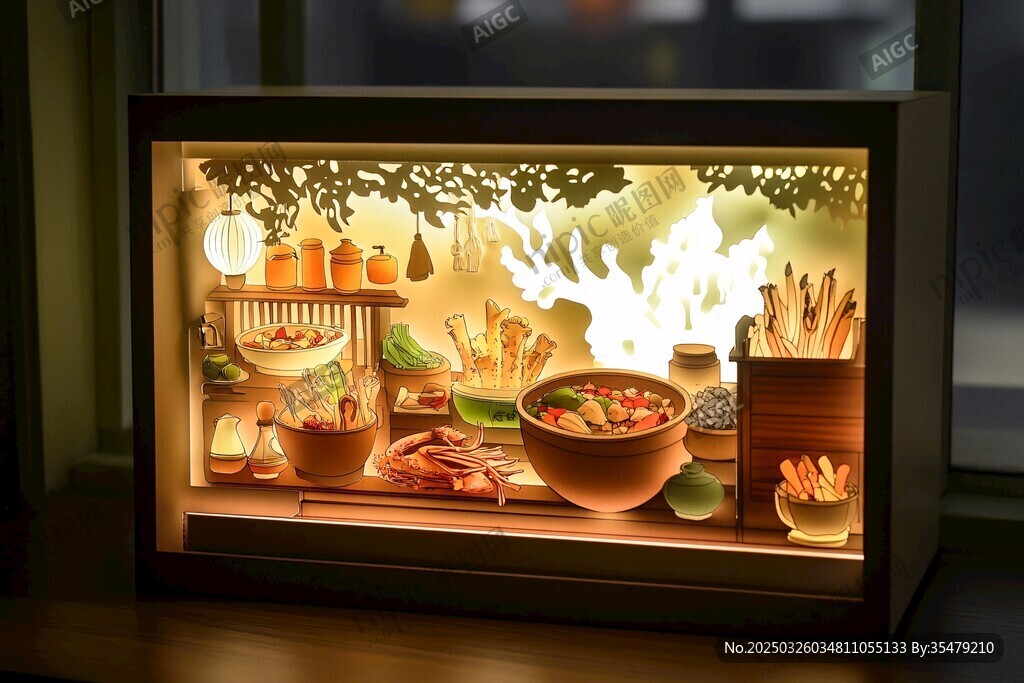 溫馨迷你美食櫥窗展示