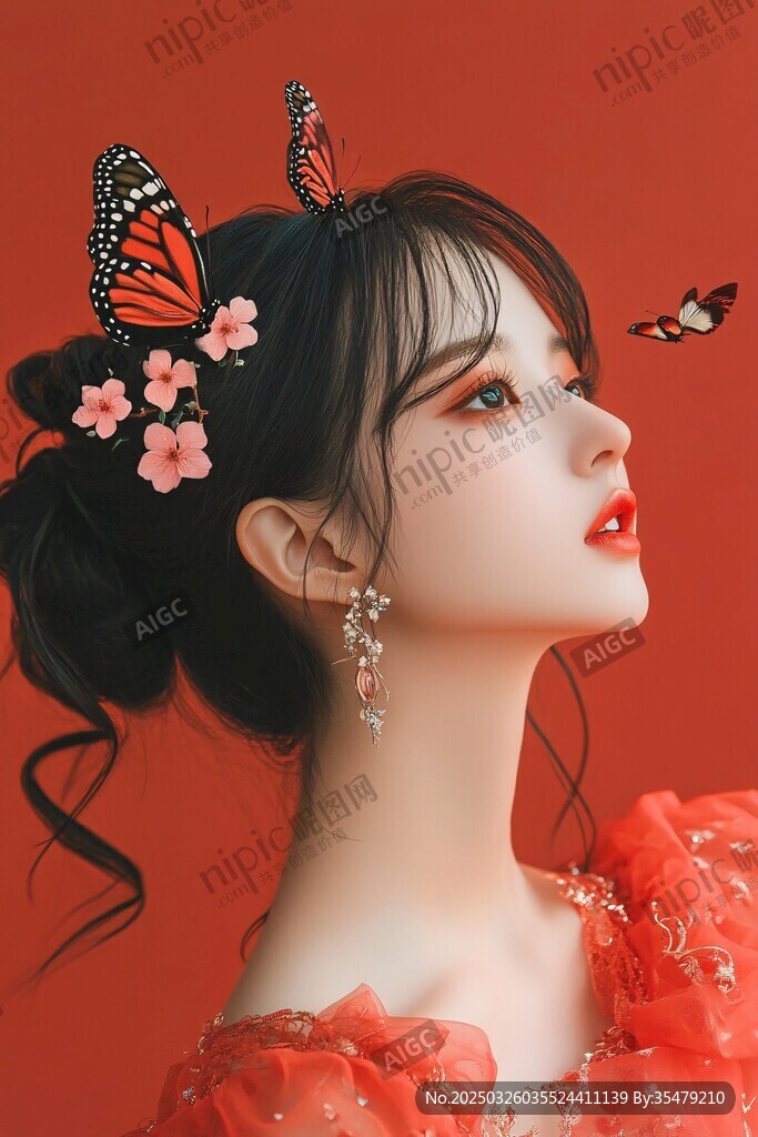 蝶舞紅顏
