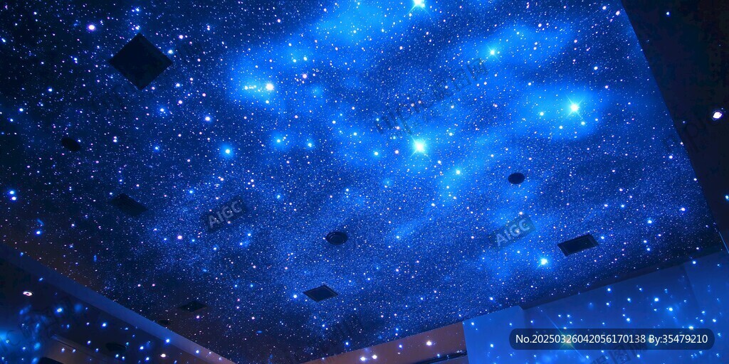 夢(mèng)幻星空天花板裝飾效果