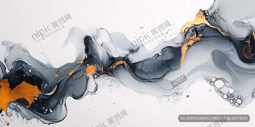 水墨金交融的靈動藝術(shù)圖景