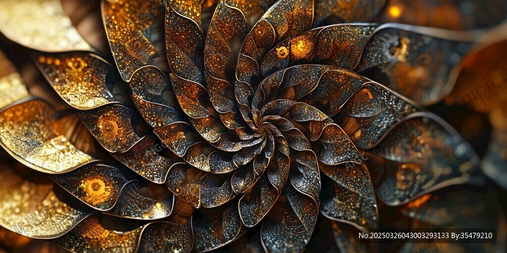 金屬螺旋花紋藝術圖案