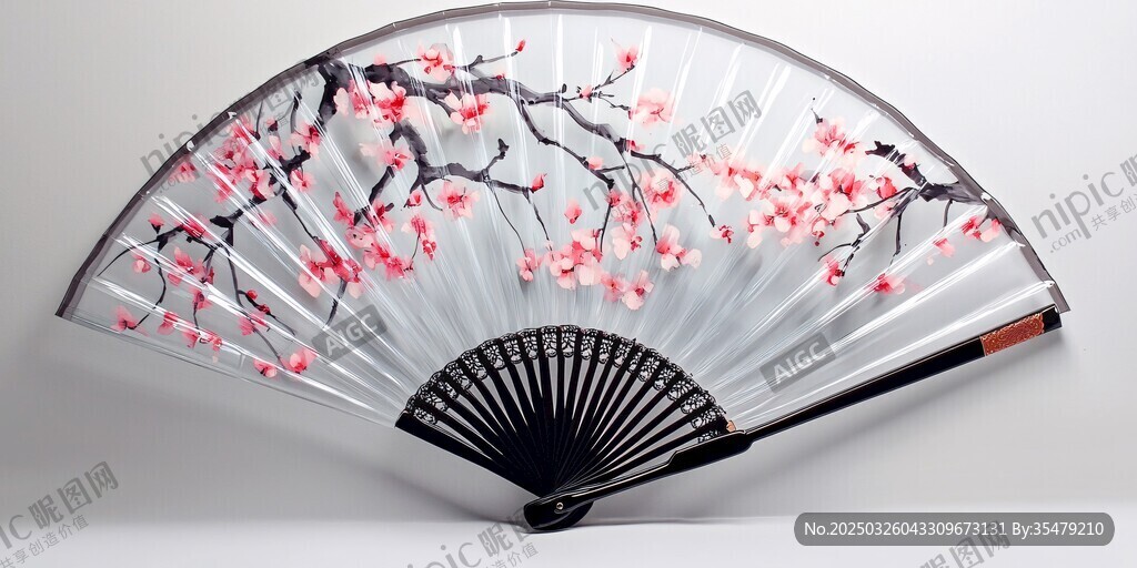 古風(fēng)桃花折扇