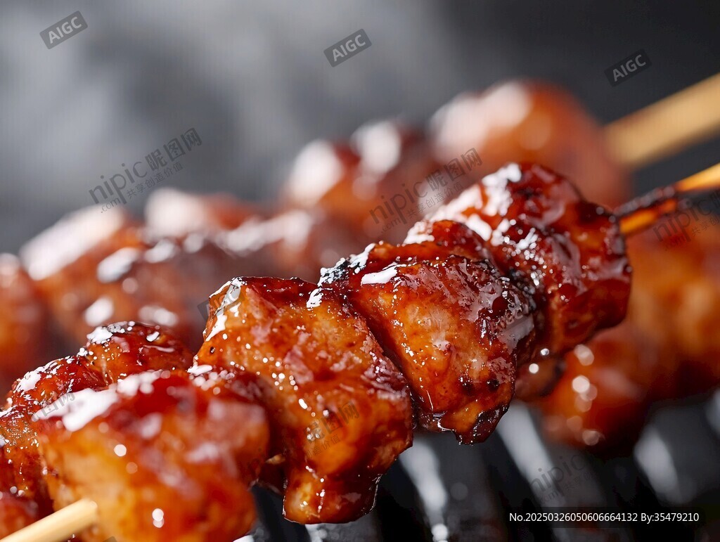 美味烤肉串 誘人色澤