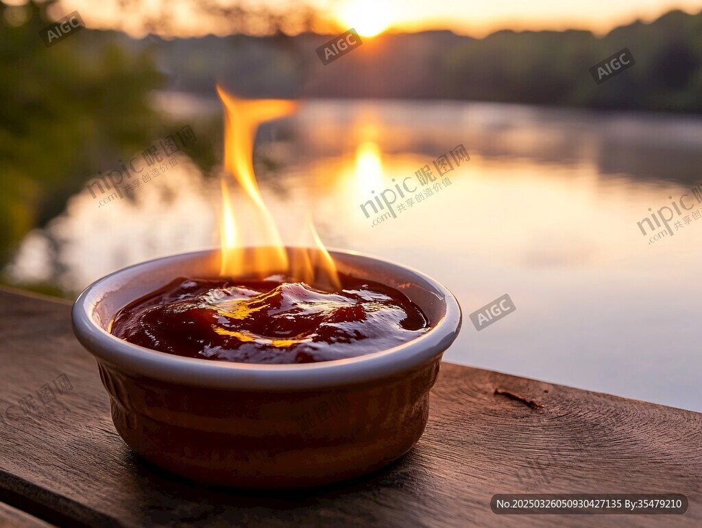 夕陽(yáng)下燃燒的神秘小碗